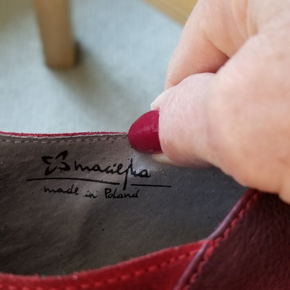 Maciejka Red Ankle Boot Shoes - Picture 13 of 16
